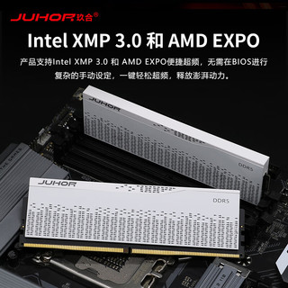 JUHOR玖合 96GB(48Gx2)套装 DDR5 5600  台式机内存条 星域系列无灯 助力AI