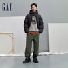 88VIP：Gap 盖璞 男装冬季LOGO绗缝发热保暖羽绒服外套836423