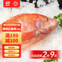 恒兴食品 原条红星斑400g*1条 冷冻红罗非鱼鲷鱼冷冻生鲜海鲜水产