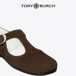 Tory Burch 汤丽柏琦【秀场同款】 带扣T字带玛丽珍鞋单鞋 161804 深可可色 200 7  37.5