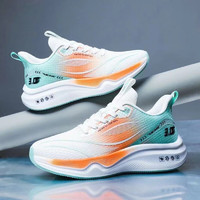 Tasidi-G新款网面超轻运动鞋软底透气休闲时尚学生跑步鞋 运动-橙色 40
