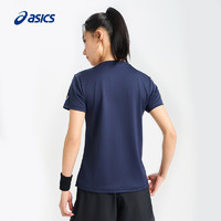 ASICS亚瑟士夏季运动T恤女子柔软舒适套头圆领运动短袖T恤