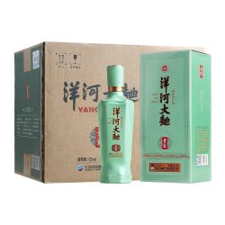yanghe洋河大曲2023款青瓷42度500ml6瓶整箱装绵柔浓香型白酒