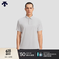 DESCENTE迪桑特都市通勤系列男士短袖POLO衫夏季 LG-LIGHT GRAY 3XL(190/108A)