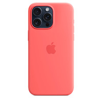 Apple 苹果 iPhone 15 Pro Max  MagSafe 硅胶保护壳-番石榴色  保护套 手机套 手机壳
