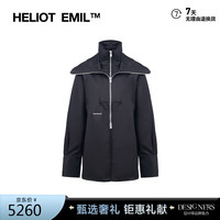 HELIOT EMIL 女士双领拉链外套  W05038C01 BLK01 黑色 40 送女友