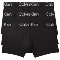 移动专享：CALVIN KLEIN 男士超柔软现代莫代尔四角裤,黑色，黑色,大