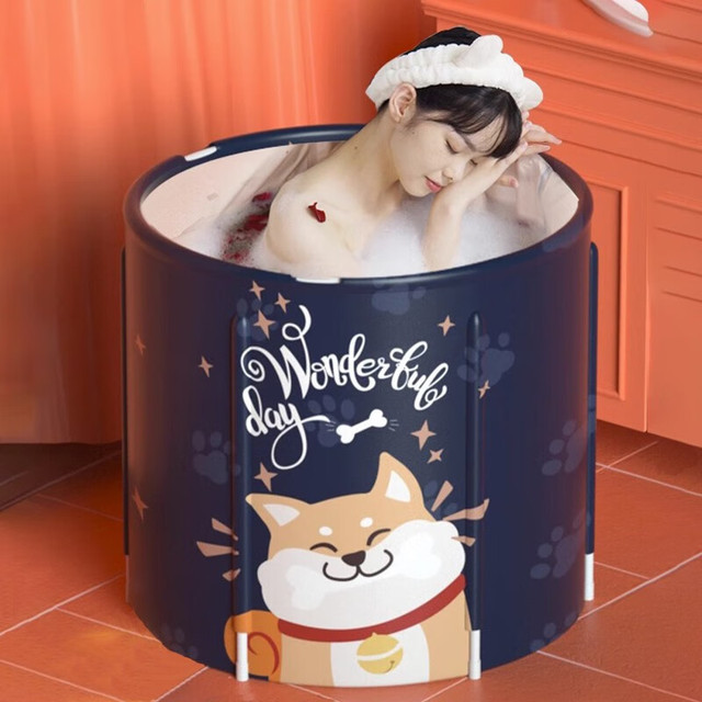 UPINGJIA 瑜品佳 泡澡桶成人浴桶浴缸洗澡桶大人可折叠保温沐浴洗澡桶家用便携收纳 折叠浴桶