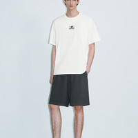 URBAN REVIVO 男装潮流休闲撞色印花圆领短袖T恤 UMV440099