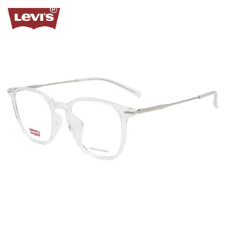 Levi\'s 李维斯 眼镜框男女款方框休闲远近视光学眼镜架LV7128/F 900 透明色