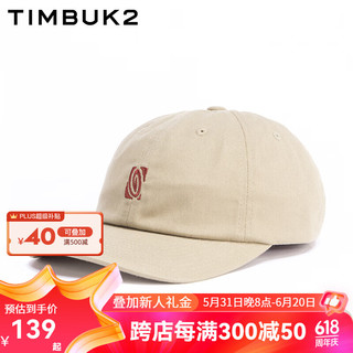 TIMBUK2 天霸 帽子弯檐帽运动遮阳复古老帽棒球帽刺绣LOGO潮流ins男女 卡其色