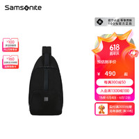 Samsonite 新秀麗 斜挎包  商務胸包 大容量單肩包 送男士生日情人節禮物 KL5*005 黑色
