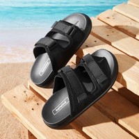 hotwind 热风 2023年夏季新款男士时尚拖鞋外穿潮流沙滩鞋运动防滑耐磨凉鞋