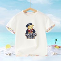 精典泰迪 夏季新款儿童短袖T恤男童短袖T恤中大童上装