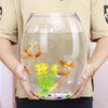 Gong Du 共度 创意桌面鱼缸生态圆形玻璃金鱼缸乌龟缸迷你小型造景家用水族箱