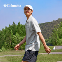 哥倫比亞 戶外男子針織運動透氣短袖速干POLO衫AE2996