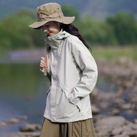 Pioneer Camp 拓路者 戶外小個子沖鋒衣女款三合一防水防風登山服單沖硬殼外套