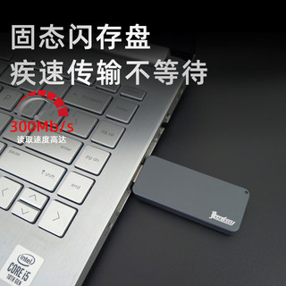 COOL-FISH 固态U盘1T大容量USB3.2高速U盘2t移动优盘Type-C手机电脑两用u盘金属办公u盘 256GB（  / 晒单赠32GU盘）