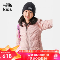 THE NORTH FACE北面童装两面穿夹棉外套女童保暖|82YC LK6/粉色 160cm XL（160/76）