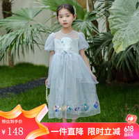 小猪班纳童纱裙夏季连衣裙 淡蓝 150cm