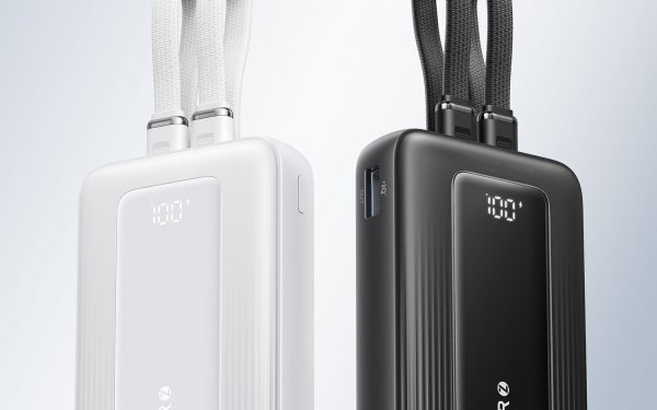 安克移动电源_anker 安克 mfi认证旅行充电宝自带双线10000毫安大容量