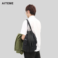 aiteme 2021中性束口袋抽绳单肩双肩两用背包轻便简易大容量包包潮