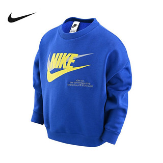 NIKE耐克 yykids 季儿童ICON大童运动衫圆领加绒卫衣DX5140 DX5140-480 S