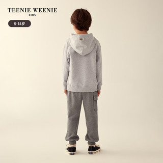 Teenie Weenie Kids小熊童装男童经典小熊连帽衫 中灰色 110cm