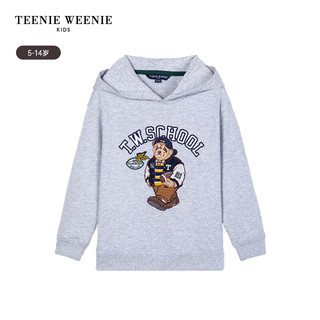 Teenie Weenie Kids小熊童装男童经典小熊连帽衫 中灰色 150cm