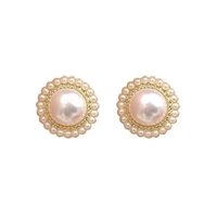 柔潤 優雅珍珠復古氣質耳環甜美高級感耳釘耳夾