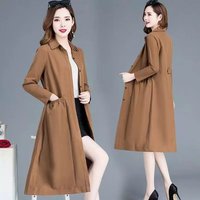 【特价捡漏】高档轻奢品牌风衣女加女中长款mm修身中年女时尚薄款春秋外套