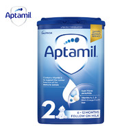 Aptamil 愛他美 英國Aptamil愛他美經典藍罐嬰幼兒奶粉2段800g/罐