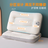 88VIP：Dohia 多喜爱 全棉60支大豆纤维枕头单双人枕卡通枕头学生枕分区枕