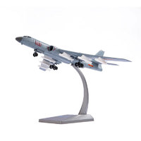 大匣子 1:144轰6K轰炸飞机模型 仿真合金飞机航模退伍摆件收藏成品
