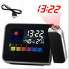 诗悦兔 投影时钟，电子温度，夜光钟，插电 黑色+USB线
