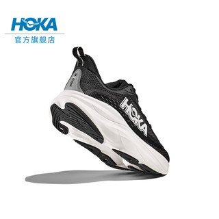 HOKA ONE ONEHOKA ONE ONE男女款夏季SKYFLOW 公路跑步鞋 黑色/白色-男 44