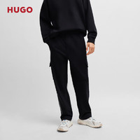 HUGO男士2024夏季弹力棉休闲卫裤 001-黑色 EU:XS 