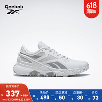 Reebok 銳步 官方女鞋NANO FLEX GZ8299活力運動健身舒適輕便訓練鞋 GZ8299_白色/灰色 35