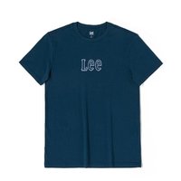 限尺码：Lee 李 23圆领套头logo印花男款短袖T恤多色潮流