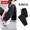 Baleno 班尼路 灰色高级感冰丝裤子 黑-纯色 L