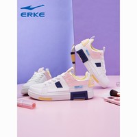 百亿补贴：ERKE 鸿星尔克 鞋子女鞋板鞋小白鞋2024夏季休闲运动鞋女士防滑轻便
