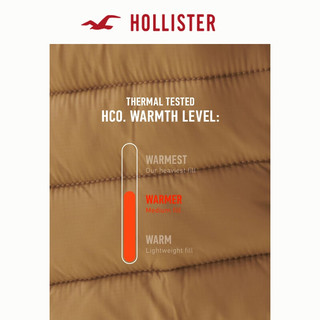 HOLLISTER正反两穿半高领短款棉服外套 男 353799-1 黑色 S (175/92A)