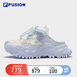 FILA 斐乐 FUSION斐乐潮牌女鞋BIANCO MULE厚底潮鞋2024秋季新款休闲鞋