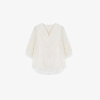Basic House/百家好衬衣长袖针织时尚夏季春季衬衫-B0624B5V702 白色