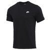 88VIP：NIKE 耐克 黑色T恤男刺绣logo运动半袖透气棉质短袖/AR4999-013