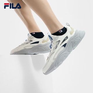 FILA 斐乐男鞋MARS 1S复古运动鞋2024夏时尚火星鞋跑步鞋 雪白/白玉石-SA 40