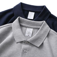Cebrodz 240g重磅純棉翻領polo衫短袖男夏季寬松美式復古商務純色打底衫