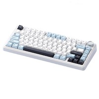 AULA 狼蛛 F75 三模机械键盘 80键 收割者轴 冰川蓝 RGB