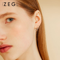 ZENGLIU ZEGL925银小耳圈耳钉女999纯银耳环养耳洞睡觉不用摘的耳饰品耳扣