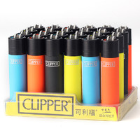 CLIPPER 可利福 西班牙CLIPPER可利福CP11大号系列滑砂轮打火机可充气火石整盒装